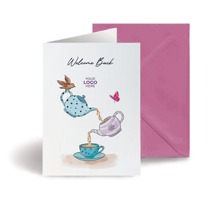 #466 - ‘Welcome Teapots’ Personalised Greeting Cards