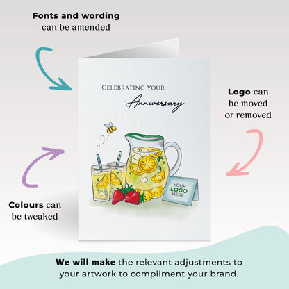 #468 - ‘Lemonade Jug & Card’ Anniversary Greeting Cards