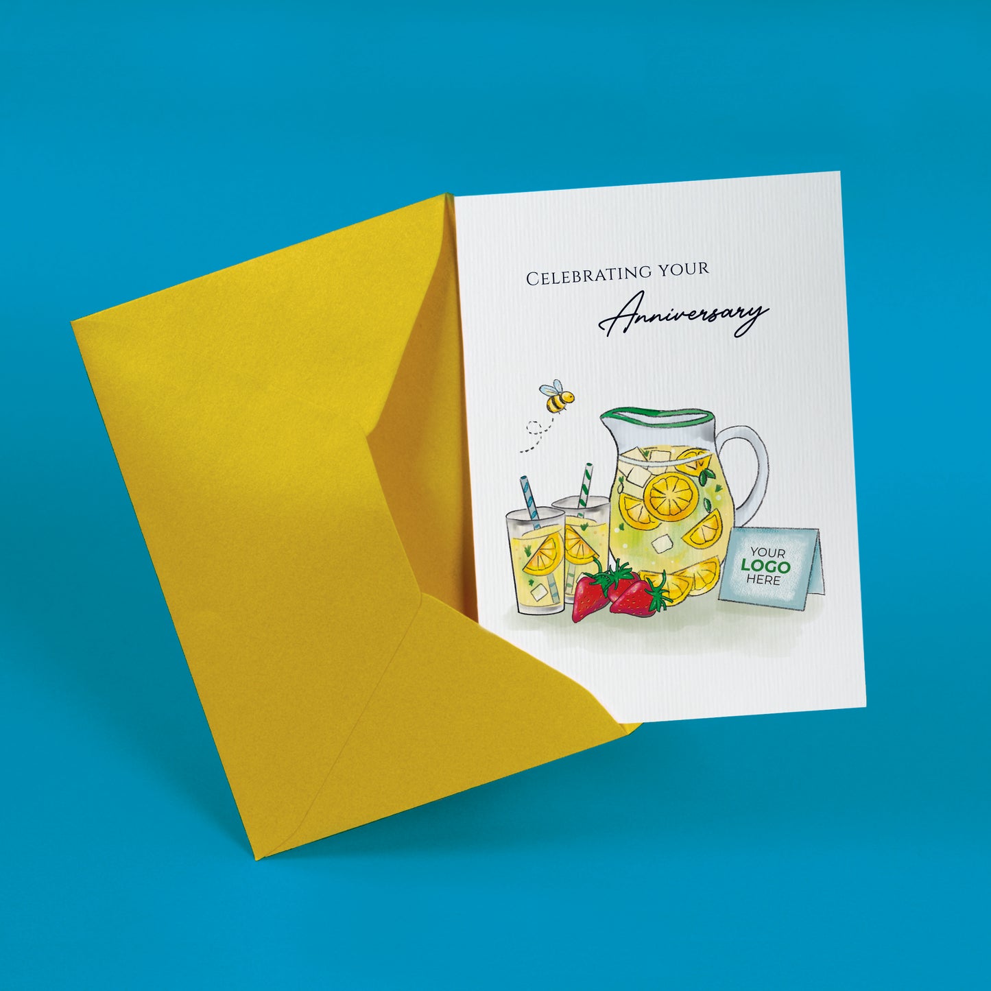 #468 - ‘Lemonade Jug & Card’ Anniversary Greeting Cards