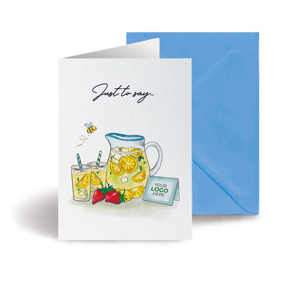 #469 - ‘Lemonade Jug & Card’ Personalised Greeting Cards