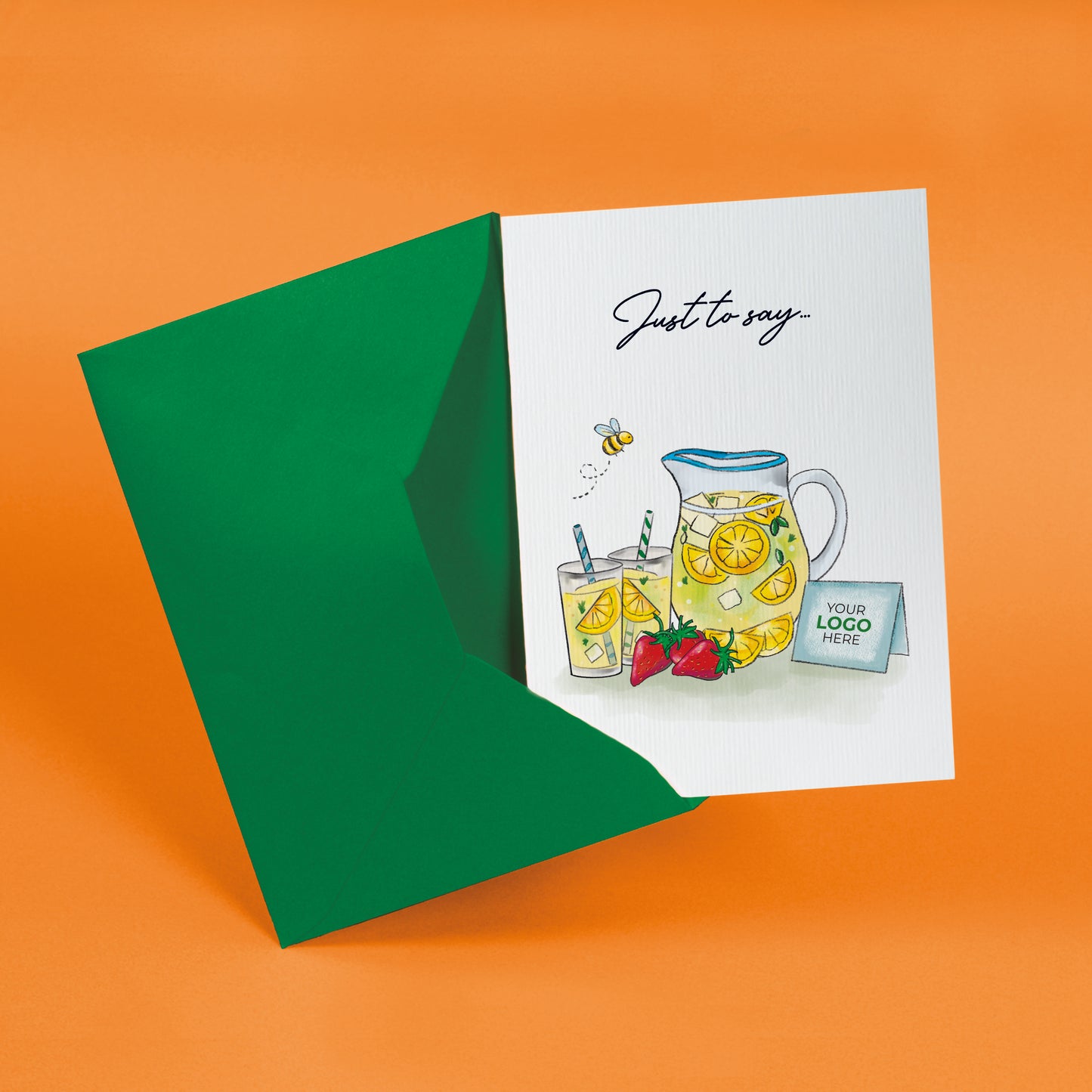 #469 - ‘Lemonade Jug & Card’ Personalised Greeting Cards
