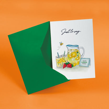 #469 - ‘Lemonade Jug & Card’ Personalised Greeting Cards