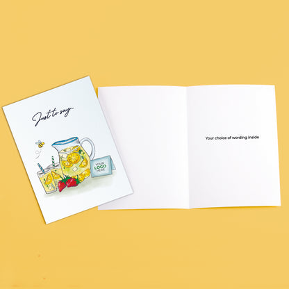 #469 - ‘Lemonade Jug & Card’ Personalised Greeting Cards