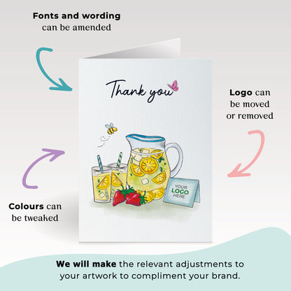 #470 - ‘Lemonade Jug & Card’ Personalised Greeting Cards
