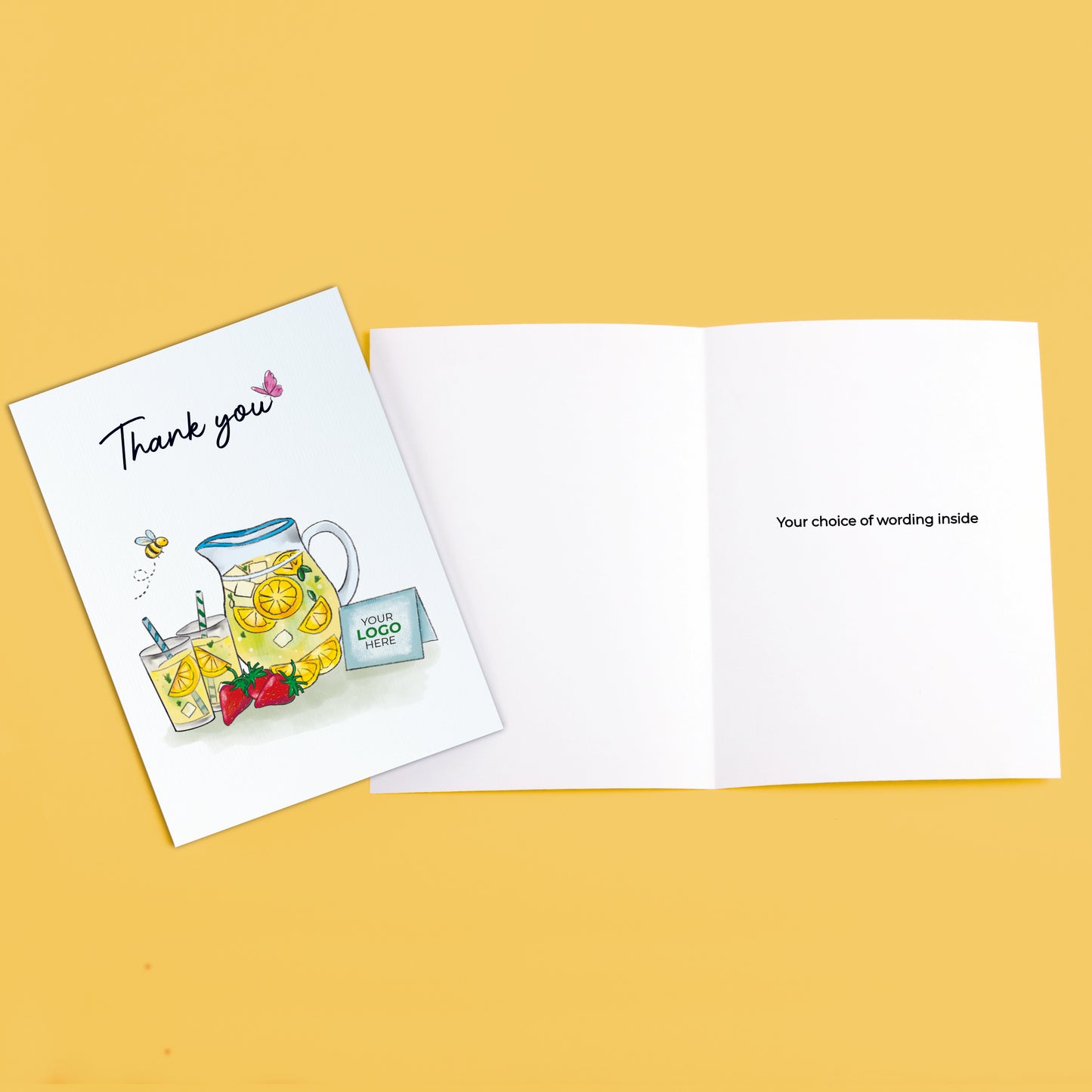 #470 - ‘Lemonade Jug & Card’ Personalised Greeting Cards