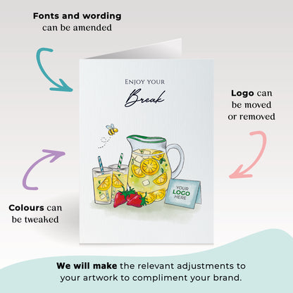 #471 - ‘Lemonade Jug & Card’ Personalised Greeting Cards