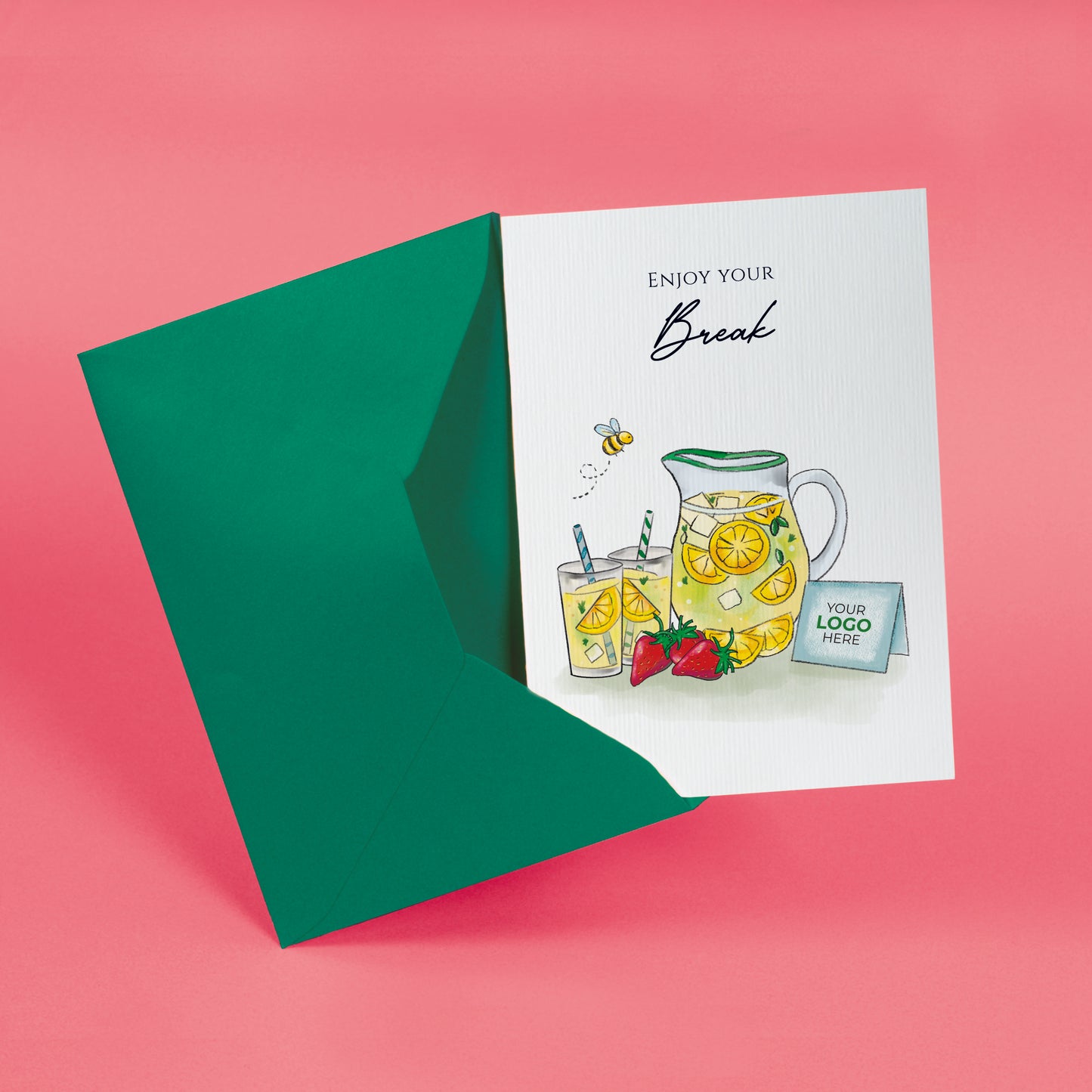 #471 - ‘Lemonade Jug & Card’ Personalised Greeting Cards