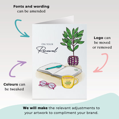 #476 - ‘Office Desk’ Personalised Greeting Cards