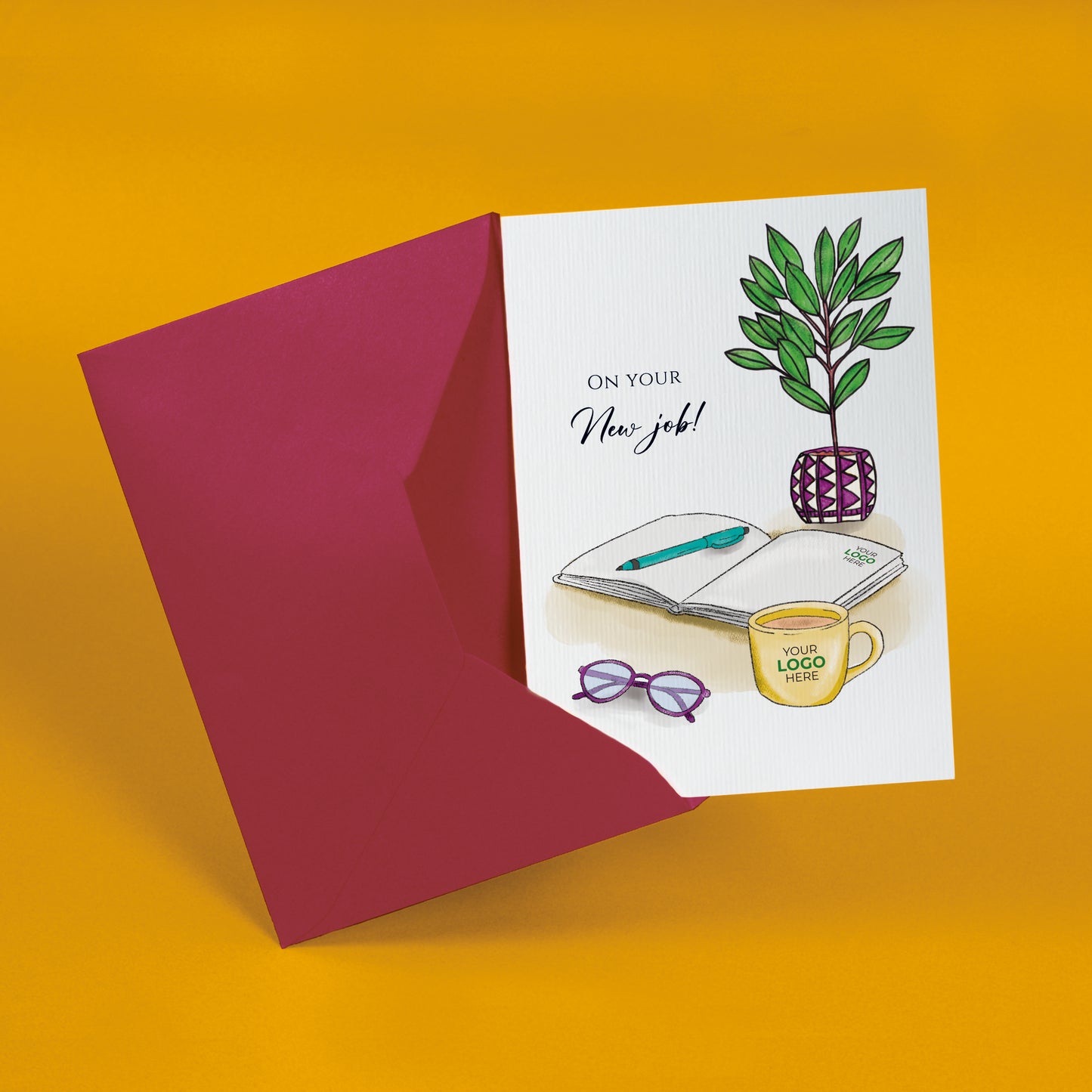 #478 - ‘Office Desk’ Personalised Greeting Cards