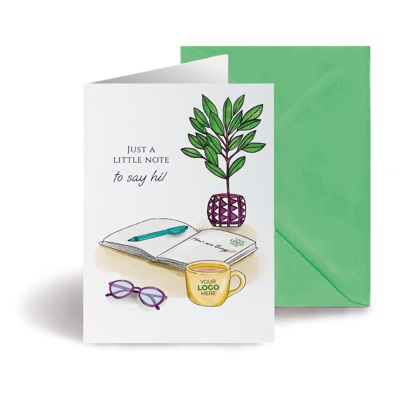 #479 - ‘Office Desk’ Personalised Greeting Cards