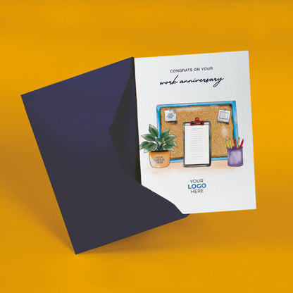 #480 - ‘Cork Board & Clipboard’ Personalised Greeting Cards