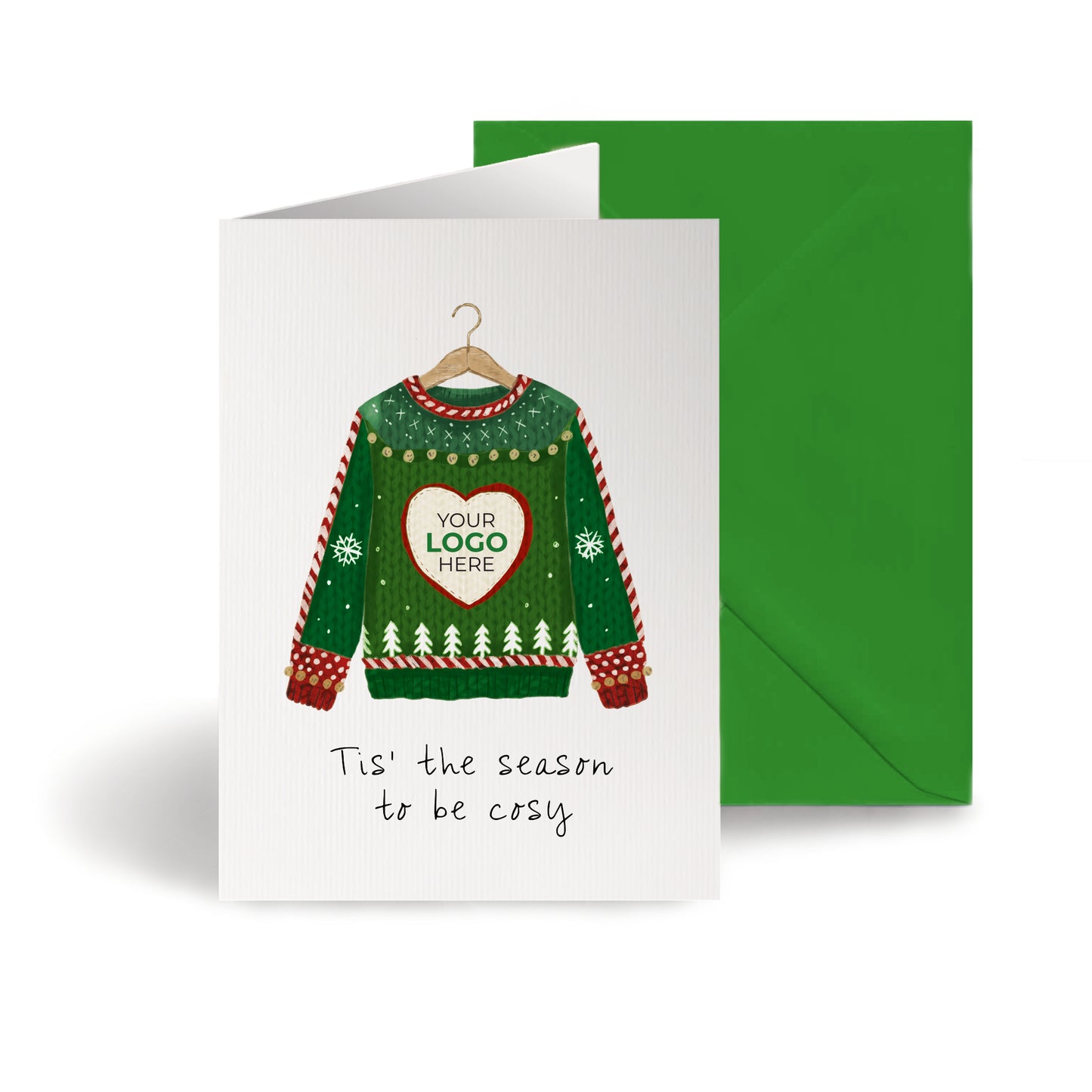 #481 - ‘Christmas Jumper' Personalised Company Christmas Cards