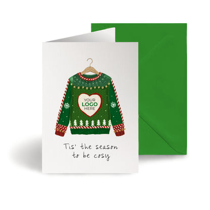 #481 - ‘Christmas Jumper' Personalised Company Christmas Cards