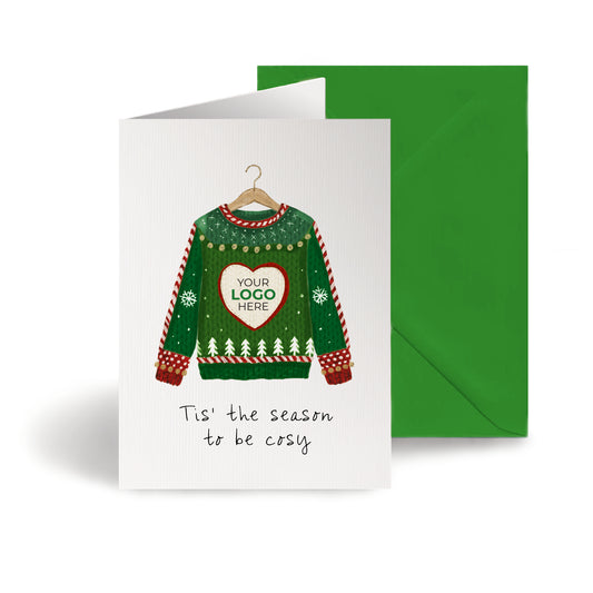 #481 - ‘Christmas Jumper' Personalised Company Christmas Cards
