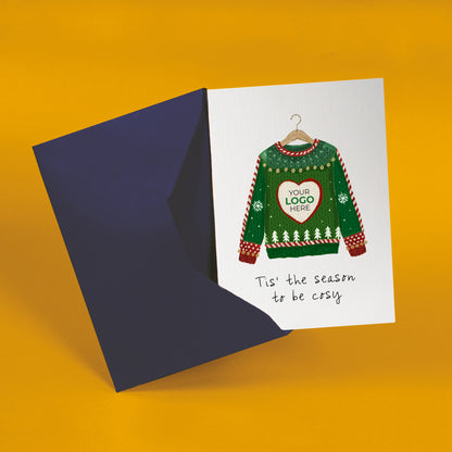 #481 - ‘Christmas Jumper' Personalised Company Christmas Cards