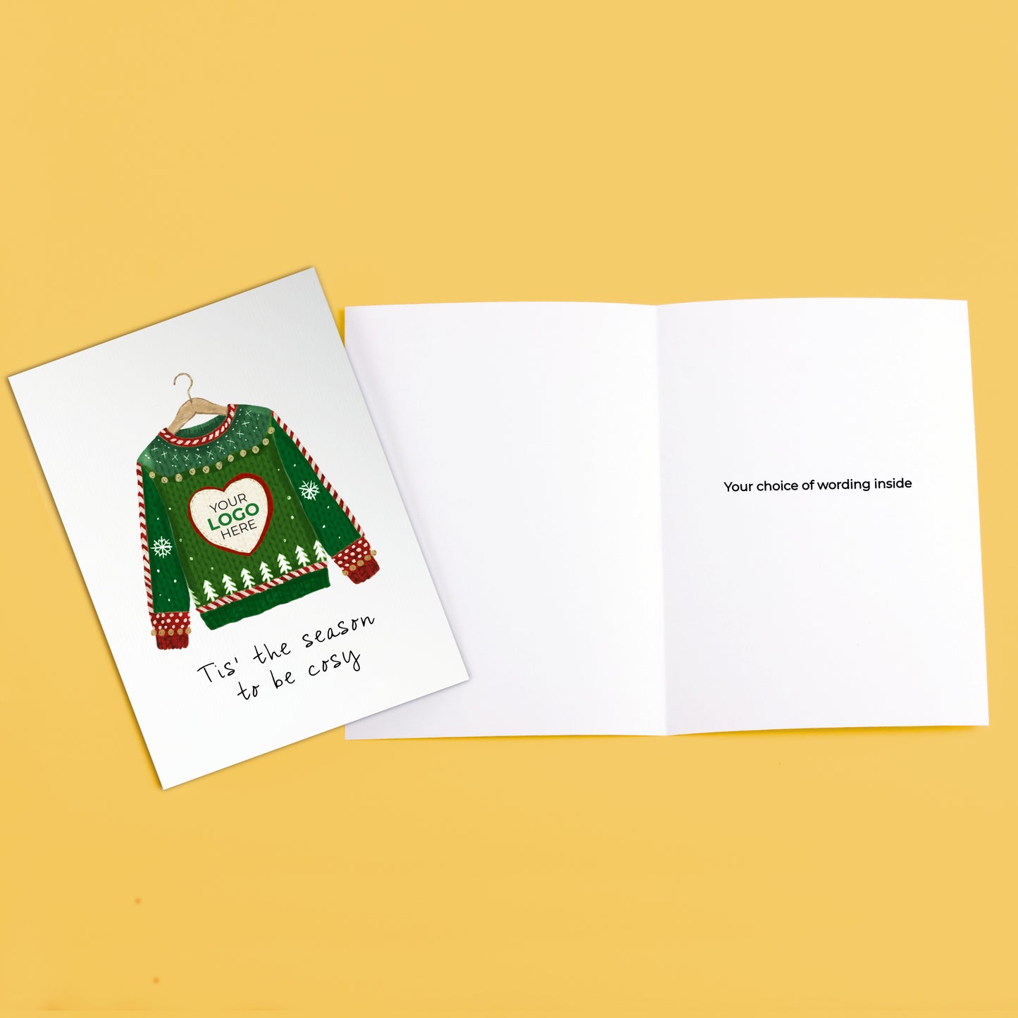 #481 - ‘Christmas Jumper' Personalised Company Christmas Cards