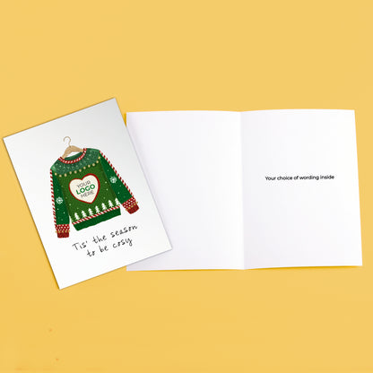 #481 - ‘Christmas Jumper' Personalised Company Christmas Cards