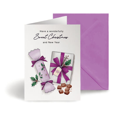 #482 - ‘Crackers & Chocolate' Personalised Company Christmas Cards