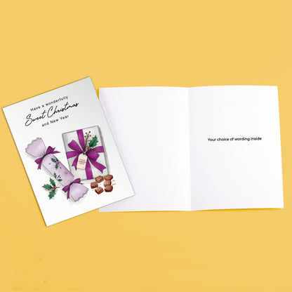 #482 - ‘Crackers & Chocolate' Personalised Company Christmas Cards