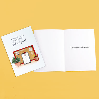 #484 - ‘Cork Board & Clipboard’ Personalised Greeting Cards