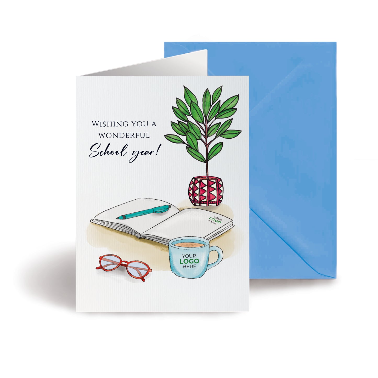 #485 - ‘Work Desk’ Personalised Greeting Cards