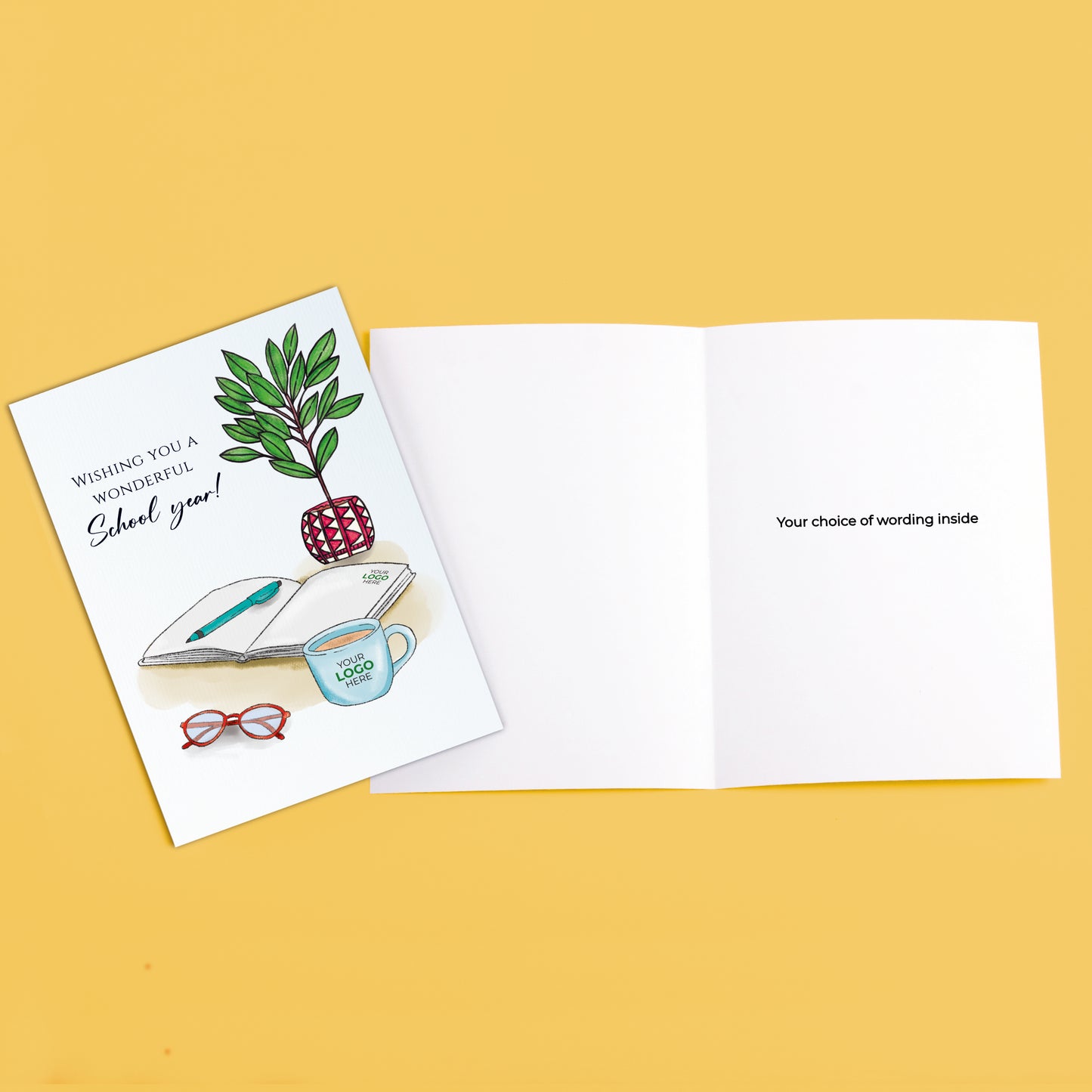 #485 - ‘Work Desk’ Personalised Greeting Cards