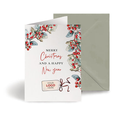 ‘Simply Holly' Personalised Company Christmas Cards image 0