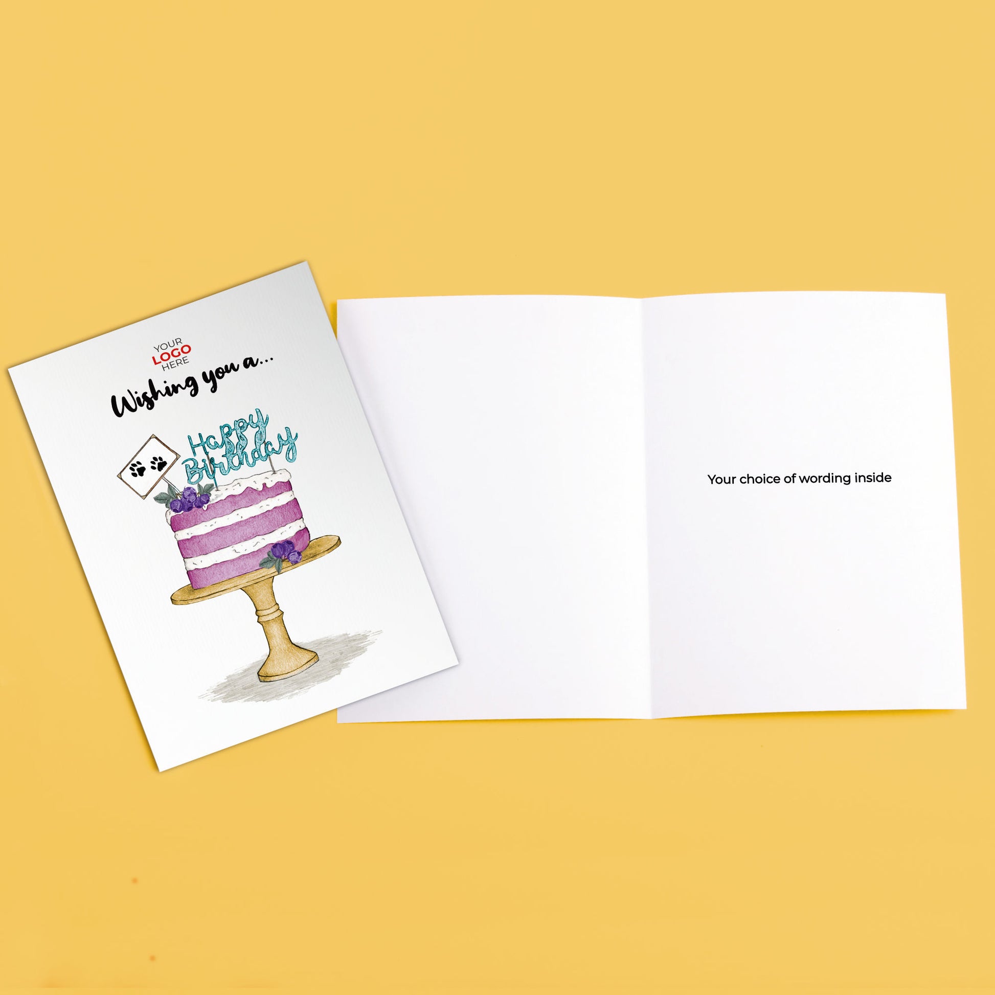 ‘Blueberry Paw Cake' Business All About Dogs Cards image 3
