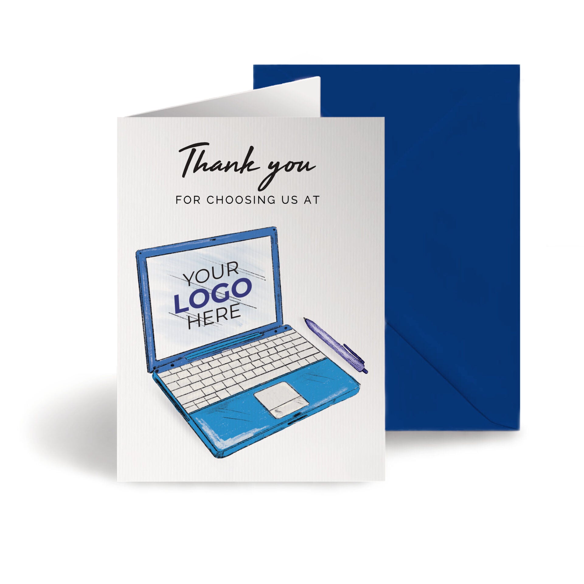 ‘Laptop’  Business Thank You Cards image 0