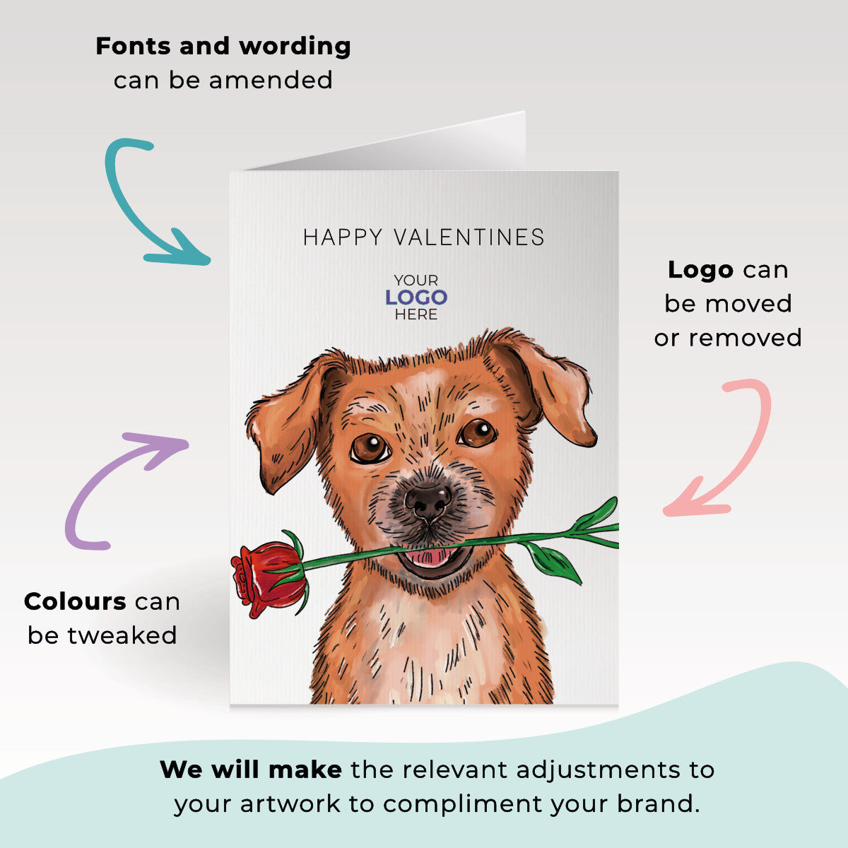 ‘Dog & Rose' Business All About Dogs Cards image 2