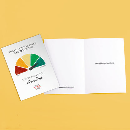 ‘Credit Score Factor’ Personalised Corporate Branded Financial Greeting Cards image 3