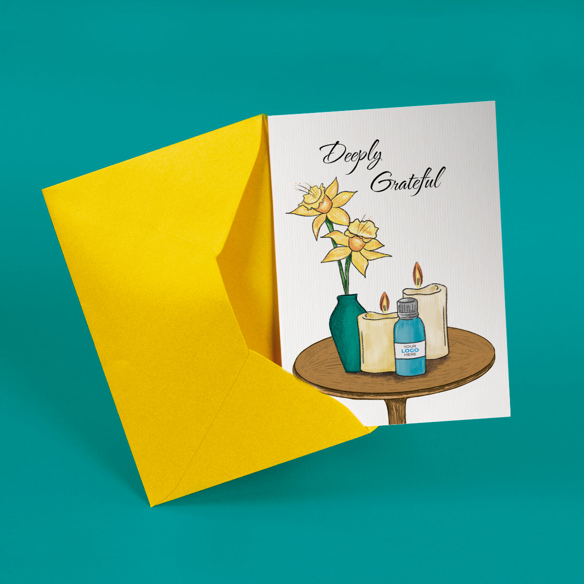 ‘Oils & Candles’ Business Thank You Cards image 1