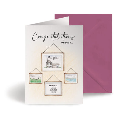 ‘Picture Frames’ Personalised Corporate Branded Property Greeting Cards image 0