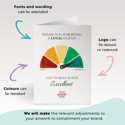 ‘Credit Score Factor’ Personalised Corporate Branded Financial Greeting Cards image 1