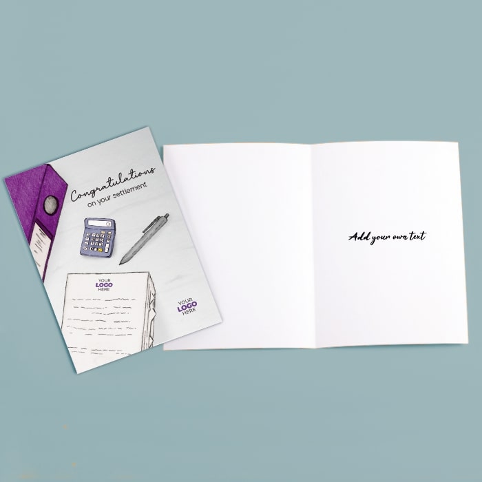 ’Documents’ Personalised Corporate Branded Financial Greeting Cards image 2