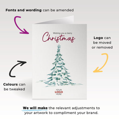 Christmas Tree' Branded Christmas Cards image 1