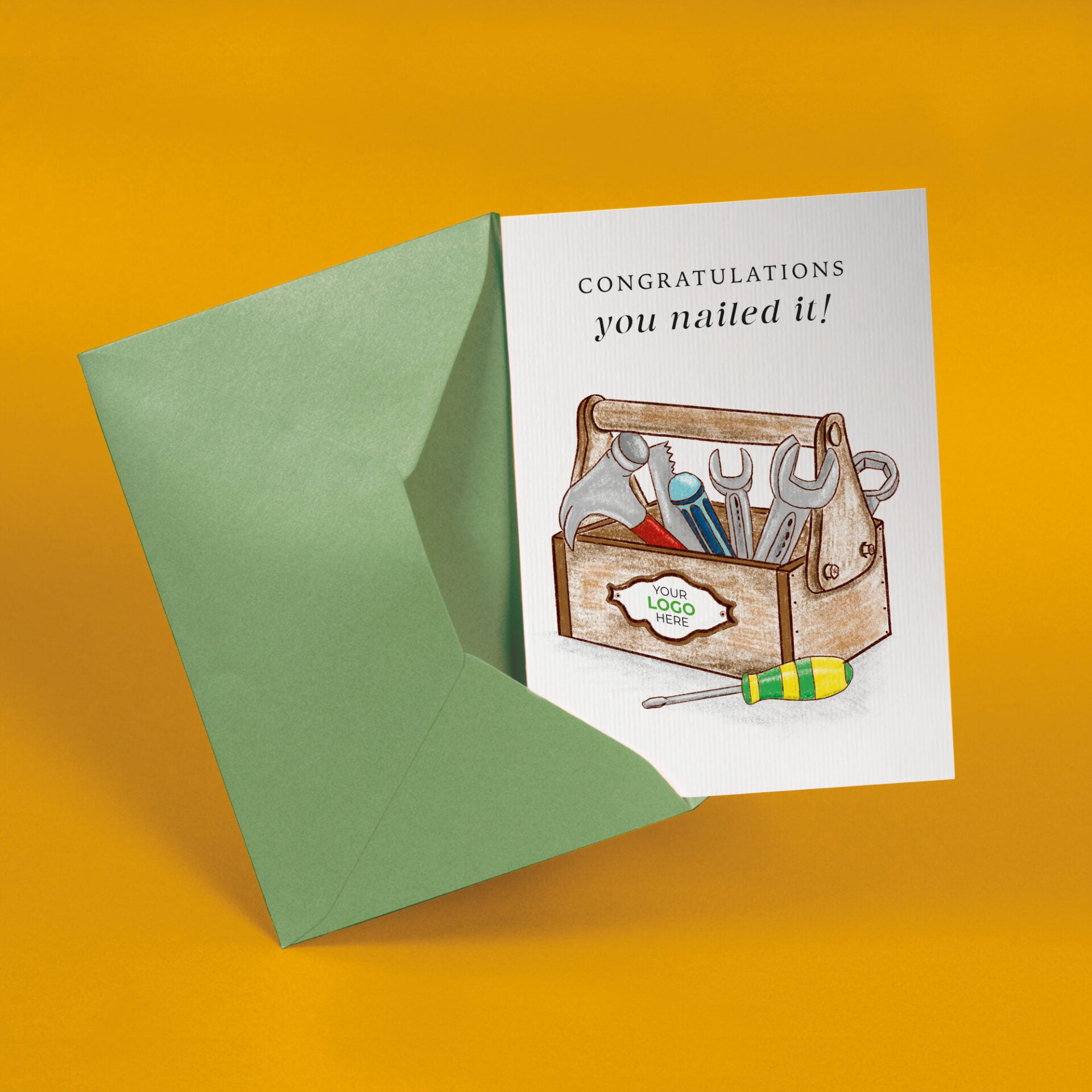Toolbox’ Personalised Corporate Branded Trades People Greeting Cards image 2