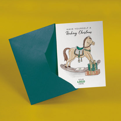 Rocking Horse & Presents' Branded Christmas Cards image 2