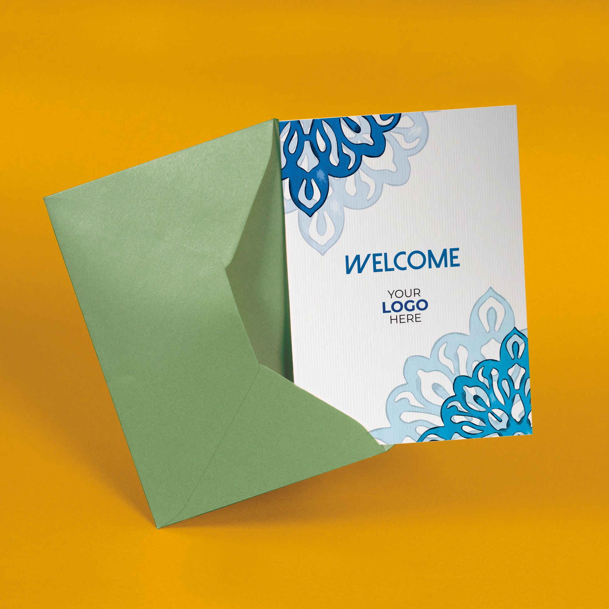 ‘Simple Mandala' Business Welcome Cards image 1