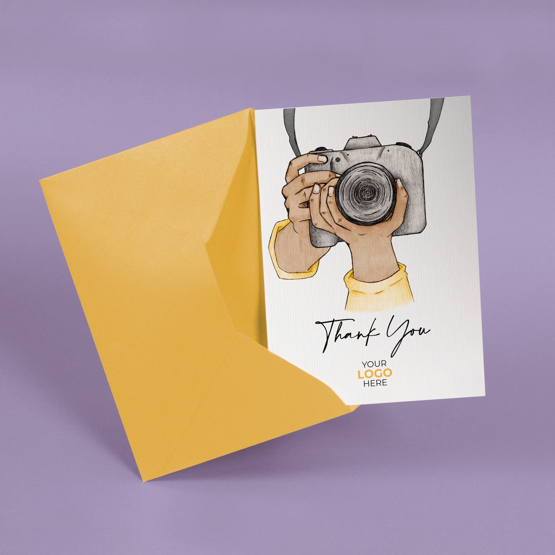 ‘Digital Camera’ Personalised Corporate Branded Creative Industries Greeting Cards image 2