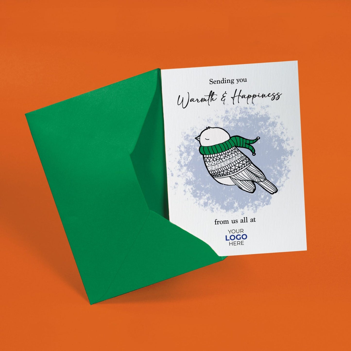 ‘Birdy Scarf’  Customised Corporate Christmas Cards image 2