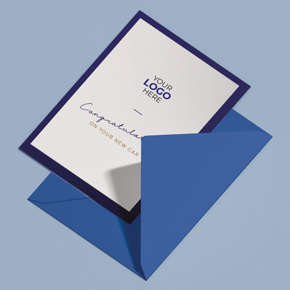 ‘Minimalistic’ Personalised Corporate Branded Automotive Greeting Cards image 2