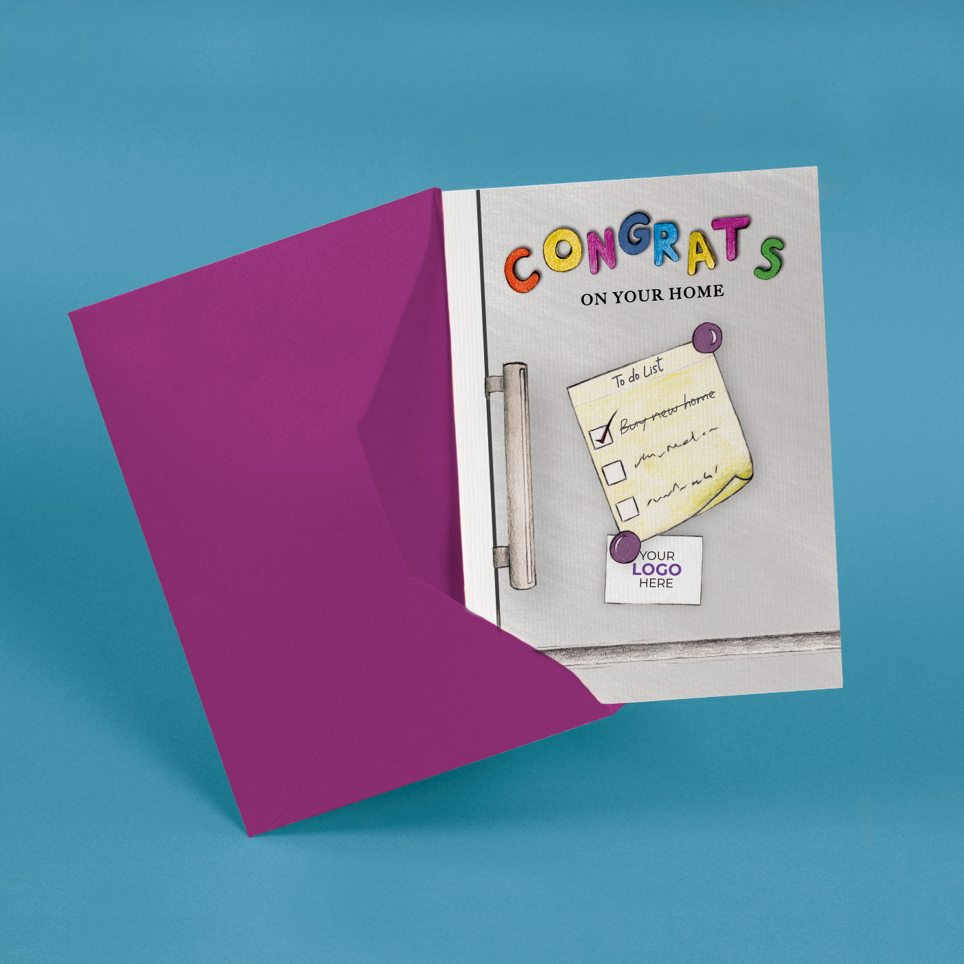 Fridge Magnets' Personalised Corporate Branded Property Greeting Cards image 2