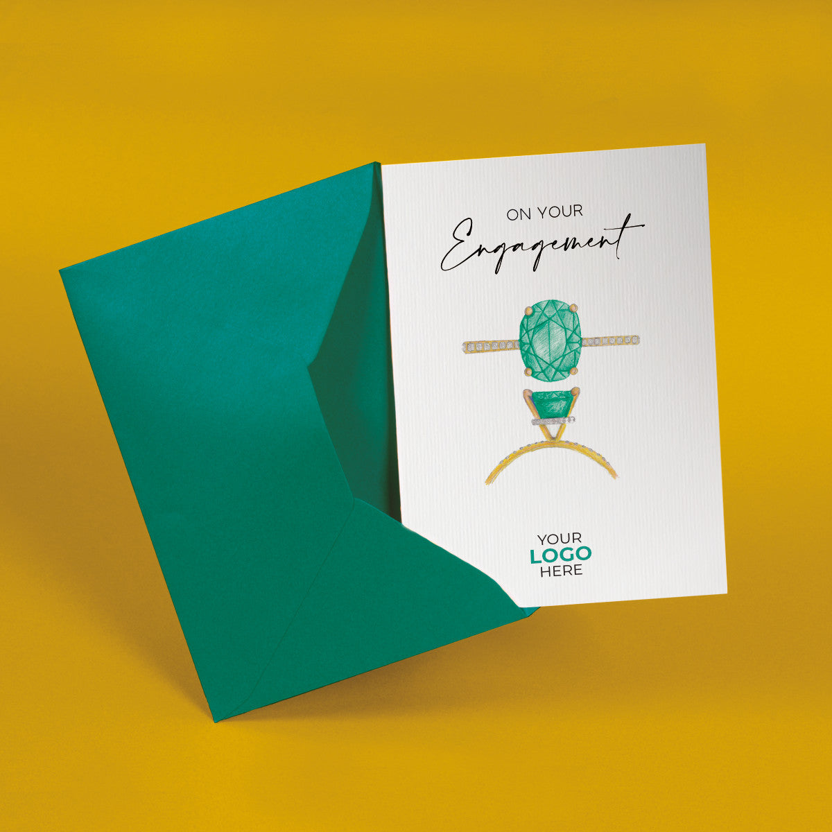 ‘Engagement Ring’ Wedding Cards image 1