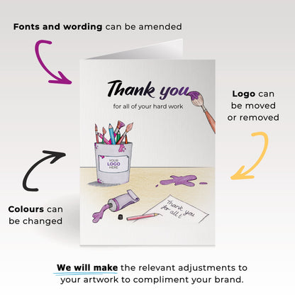‘Painting You’ Business Thank You Cards image 1