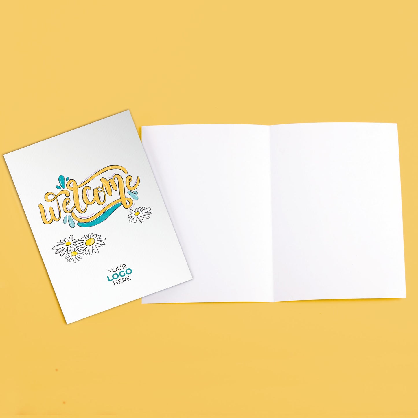 ‘Welcome Lettering' Business Welcome Cards image 3