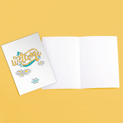 ‘Welcome Lettering' Business Welcome Cards image 3