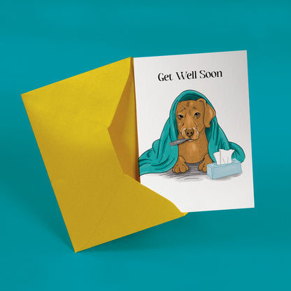 ‘Sick Dog’ Business Get Well Soon Cards image 1