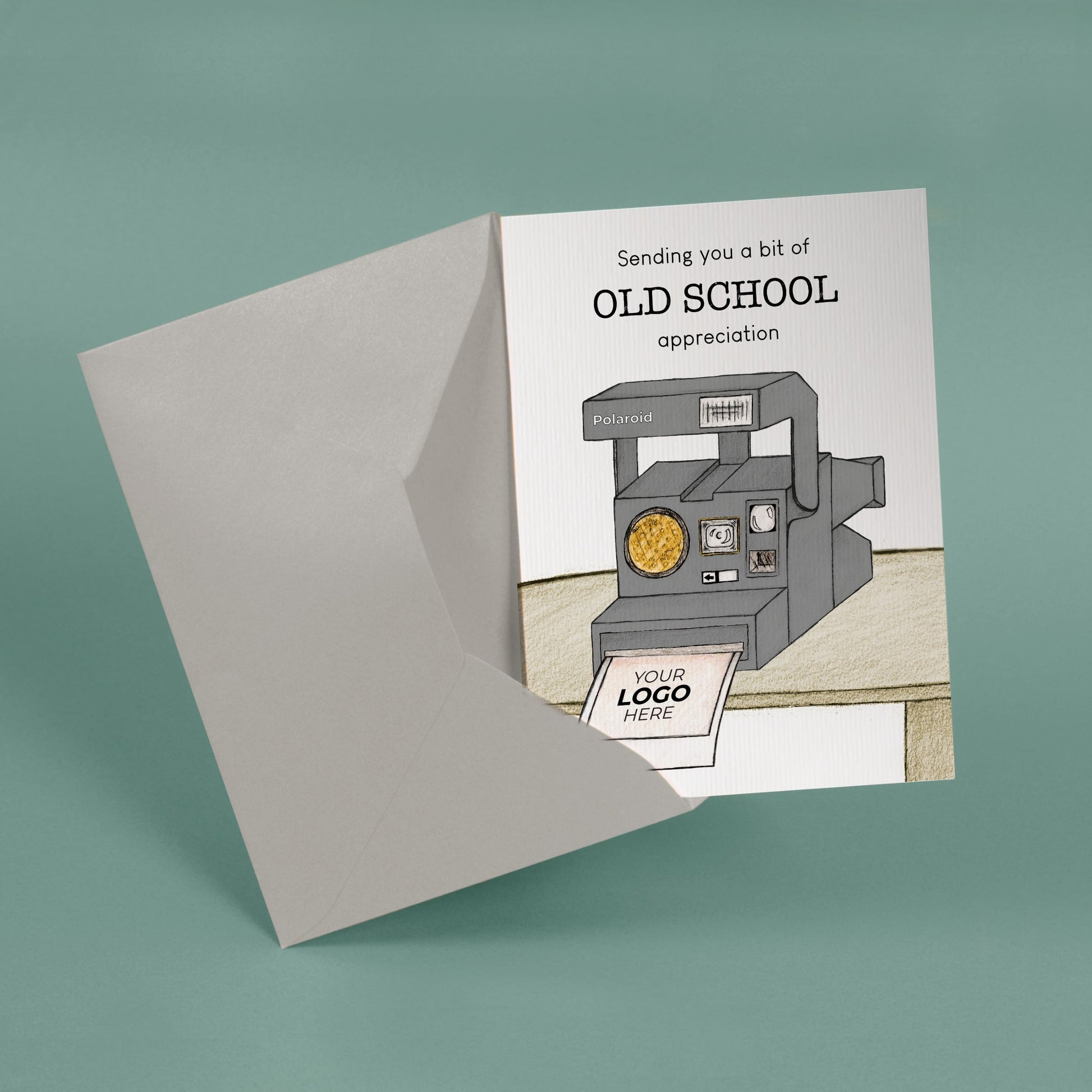 ‘Polaroid’ Personalised Corporate Branded Creative Industries Greeting Cards image 2