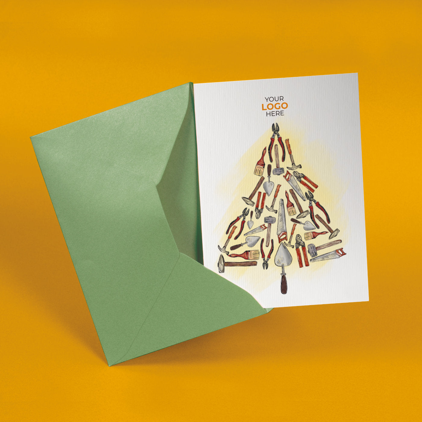 Construction Tree' Branded Christmas Cards image 2